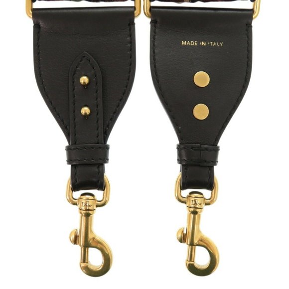 Christian Dior Medallion Shoulder Strap, Canvas/Leather, Red, 0490